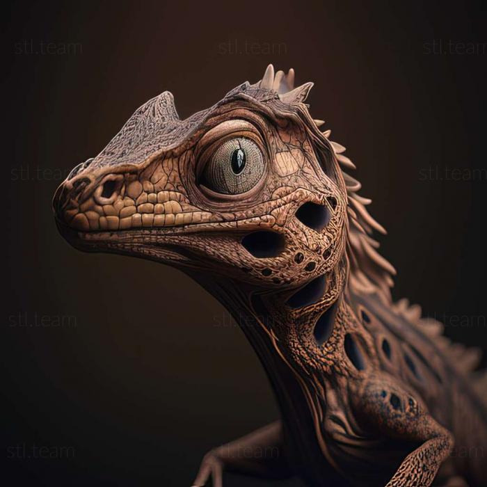 3D модель Hoplodactylus delcourti (STL)